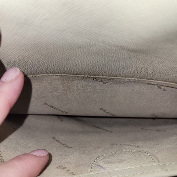 ****PRICE REDUCTION****Brahmin Orange & Cream Purse - Picture 3 of 9